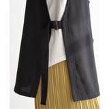 ノーカラーサイドスリットジレ | ikka | 詳細画像22