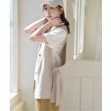 ノーカラーサイドスリットジレ | ikka | 詳細画像3