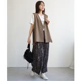 ドライタッチサイドスリットジレ | ikka | 詳細画像9