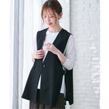 ドライタッチサイドスリットジレ | ikka | 詳細画像11