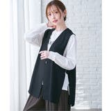 ドライタッチサイドスリットジレ | ikka | 詳細画像13