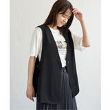 ドライタッチサイドスリットジレ | ikka | 詳細画像18