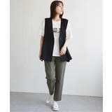 ドライタッチサイドスリットジレ | ikka | 詳細画像19