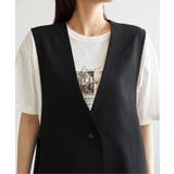 ドライタッチサイドスリットジレ | ikka | 詳細画像28