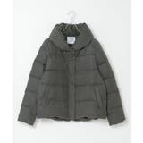 チャコール | 細コールボリューム襟ダウンジャケット | ikka 