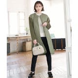 【親子コーデ】切り替えキルティング軽量コート | ikka  | 詳細画像26 