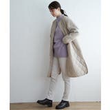 【親子コーデ】切り替えキルティング軽量コート | ikka  | 詳細画像35 