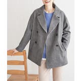 ウールライクストレッチテーラーコート | ikka  | 詳細画像9 