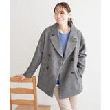 ウールライクストレッチテーラーコート | ikka  | 詳細画像11 