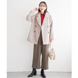 ウールライクストレッチテーラーコート | ikka  | 詳細画像20 