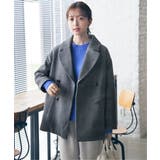 ウールライクストレッチテーラーコート | ikka  | 詳細画像1 