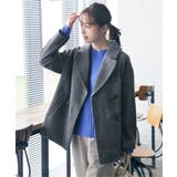 ウールライクストレッチテーラーコート | ikka  | 詳細画像2 