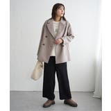 【静電防止】ウールライクストレッチテーラーコート | ikka  | 詳細画像17 