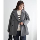 【静電防止】ウールライクストレッチテーラーコート | ikka  | 詳細画像21 