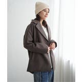 【静電防止】ウールライクストレッチテーラーコート | ikka  | 詳細画像25 