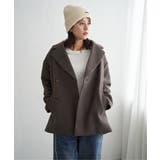 【静電防止】ウールライクストレッチテーラーコート | ikka  | 詳細画像26 