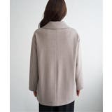 【静電防止】ウールライクストレッチテーラーコート | ikka  | 詳細画像30 