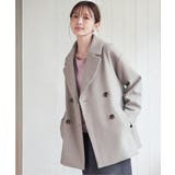 【静電防止】ウールライクストレッチテーラーコート | ikka  | 詳細画像1 