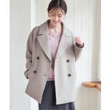 【静電防止】ウールライクストレッチテーラーコート | ikka  | 詳細画像2 