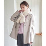 【静電防止】ウールライクストレッチテーラーコート | ikka  | 詳細画像4 