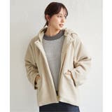 アイボリー | ブークレー2WAYフードコート | ikka
