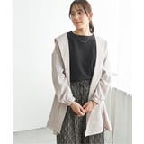 グレージュ | UVドロストフードガウン | ikka