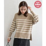 ベージュ | 【雑誌InRed12月号掲載/親子コーデ】クリーミーサイドスリットニット | ikka