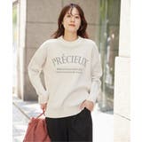 オフホワイト | 【親子コーデ】コットンMIXジャガードロゴプルオーバー | ikka 