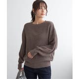 ブラウン | ラメスパンコールニットプルオーバー | ikka 