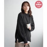 チャコール | 【雑誌InRed1月号掲載】サイドスリットニットプルオーバー【親子コーデ】 | ikka