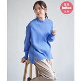 ライトパープル | 【雑誌InRed1月号掲載】サイドスリットニットプルオーバー【親子コーデ】 | ikka