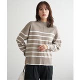 【雑誌InRed12月号掲載】コットンミックスバックスリットニット【親子コーデ】 | ikka  | 詳細画像7 