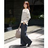 【雑誌InRed12月号掲載】コットンミックスバックスリットニット【親子コーデ】 | ikka  | 詳細画像10 