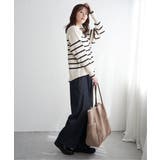 【雑誌InRed12月号掲載】コットンミックスバックスリットニット【親子コーデ】 | ikka  | 詳細画像14 