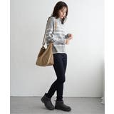 【雑誌InRed12月号掲載】コットンミックスバックスリットニット【親子コーデ】 | ikka  | 詳細画像17 