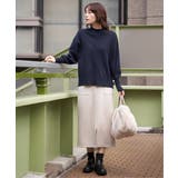 【雑誌InRed12月号掲載】コットンミックスバックスリットニット【親子コーデ】 | ikka  | 詳細画像23 