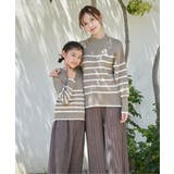 【雑誌InRed12月号掲載】コットンミックスバックスリットニット【親子コーデ】 | ikka  | 詳細画像36 