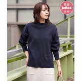 ネイビーブルー | 【雑誌InRed12月号掲載】コットンミックスバックスリットニット【親子コーデ】 | ikka 