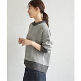 【お得だ値】ヘリンボン柄ニットプルオーバー | ikka  | 詳細画像6 