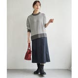 【お得だ値】ヘリンボン柄ニットプルオーバー | ikka  | 詳細画像8 