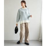 【お得だ値】ヘリンボン柄ニットプルオーバー | ikka  | 詳細画像15 