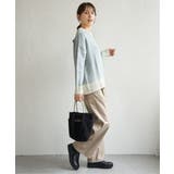 【お得だ値】ヘリンボン柄ニットプルオーバー | ikka  | 詳細画像16 