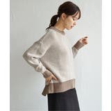 【お得だ値】ヘリンボン柄ニットプルオーバー | ikka  | 詳細画像17 