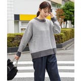 【お得だ値】ヘリンボン柄ニットプルオーバー | ikka  | 詳細画像2 