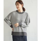 【お得だ値】ヘリンボン柄ニットプルオーバー | ikka  | 詳細画像5 