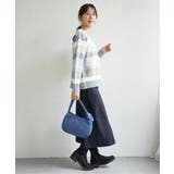 フェザー切り替えボーダーニットプルオーバー | ikka  | 詳細画像19 