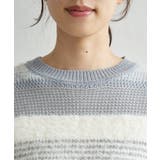 フェザー切り替えボーダーニットプルオーバー | ikka  | 詳細画像27 