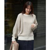 オフホワイト | 幾何ジャガードニットプルオーバー | ikka