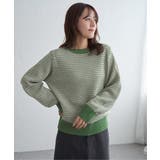 グリーン | 幾何ジャガードニットプルオーバー | ikka