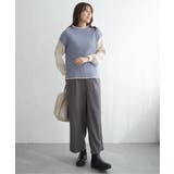 袖配色ワイドリブニットプルオーバー | ikka  | 詳細画像13 